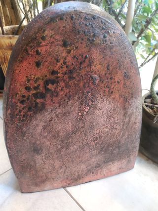 Buda GRANDE de Terracota, portavelas (35 cm alto)