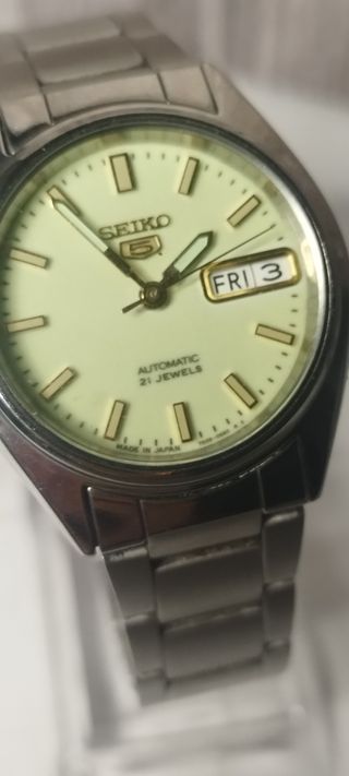 Reloj Seiko 5 Automático Vintage Full Lumen