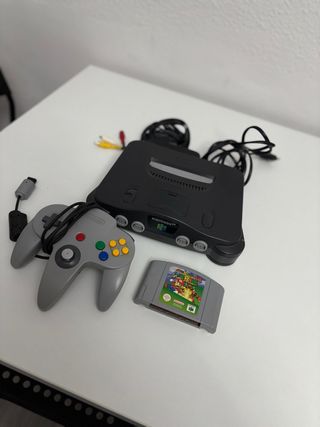 Nintendo 64 Negra y Gris