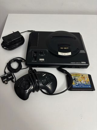Sega Mega Drive Negra Completa