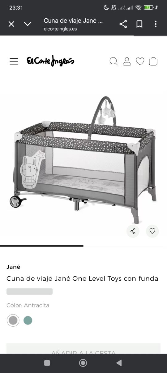 Cuna de viaje Jané Duo Level Toys