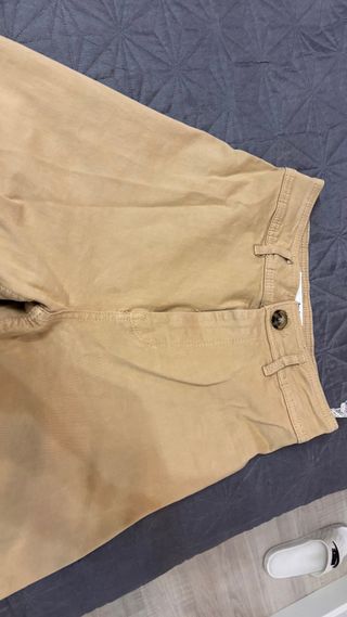 Pantalón culotte Zara marrón ocre talla 34