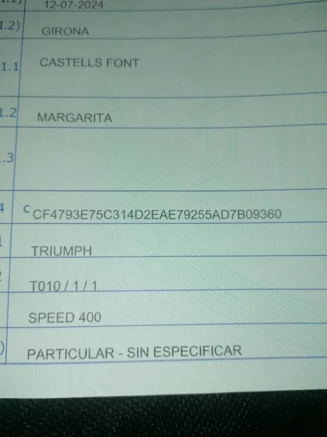 Moto Triumph Negra Semi Nueva