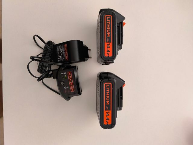 2 Baterías Black+Decker 14.4V + Cargador