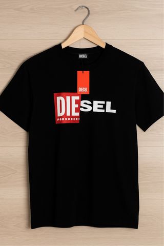 Camiseta Diesel Negra Logo