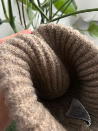 Gorro lana beige nuevo con etiqueta