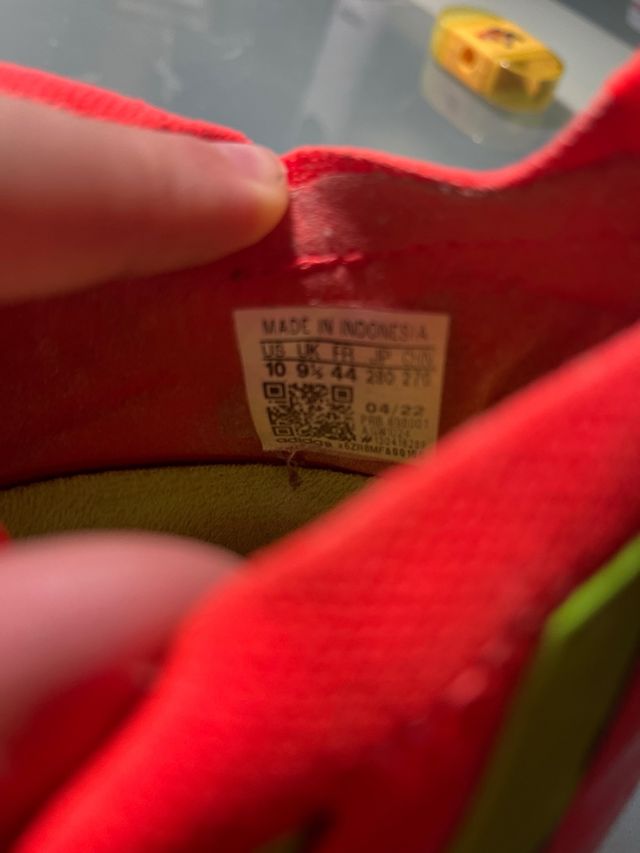 Botas de fútbol Adidas Naranja/Verde Talla 44