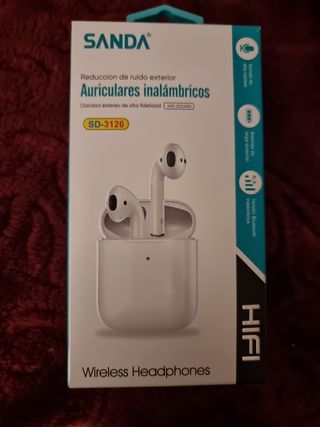 Auriculares Bluetooth SANDA SD-3126 Blancos