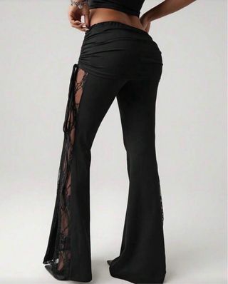 Pantalones acampanados negros 