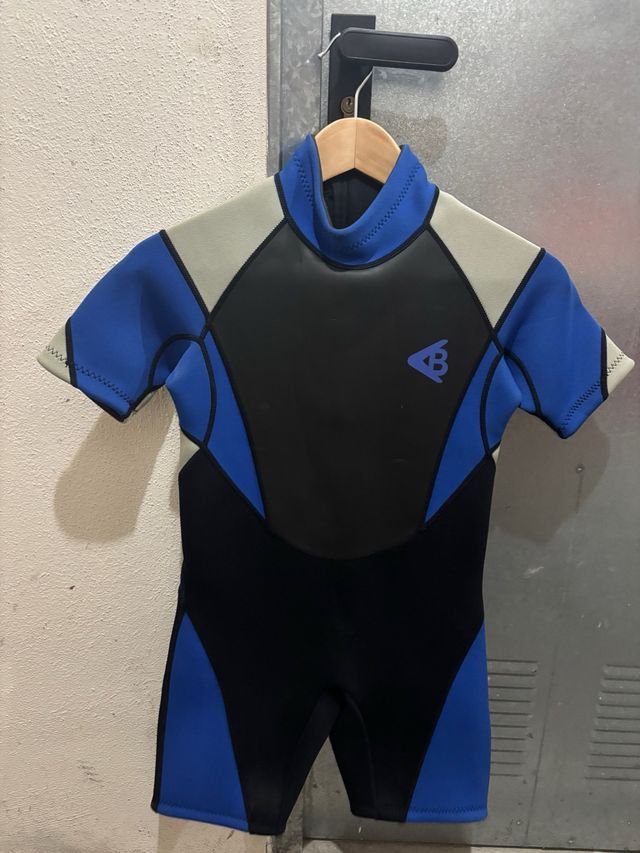 Traje buceo neopreno infantil manga corta