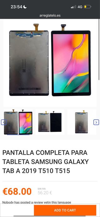 Pantalla Samsung Galaxy Tab A 2019 T510 T515