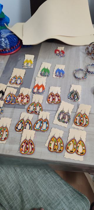 Joyas Maasai hechos en Sekenani y Talek