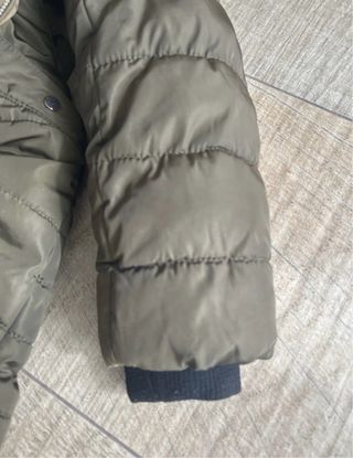 Abrigo Zara Verde Mujer Talla M