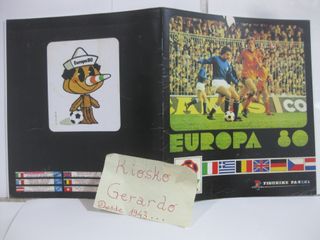 ALBUM D CROMOS IMPRESOS EUROPA 80 EUROCOPA PANINI