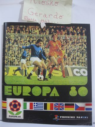 ALBUM D CROMOS IMPRESOS EUROPA 80 EUROCOPA PANINI