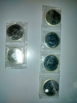 Lote 5 Monedas 2000 Pesetas Juan Carlos I