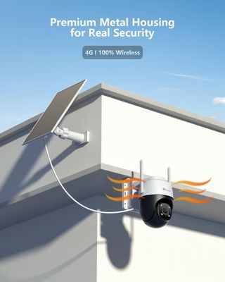Ctronics Cámara Vigilancia 4G Solar 2K