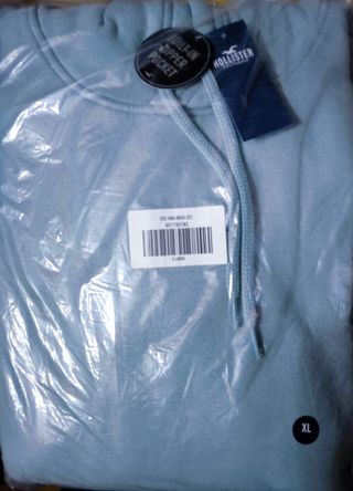 Sudadera Hollister Azul Talla XL