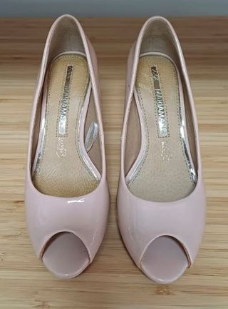 Zapatos de vestir charol rosa talla 36