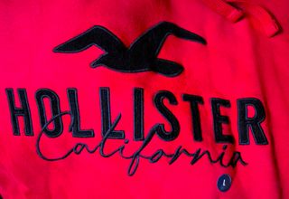 Sudadera Hollister con capucha Roja Talla L