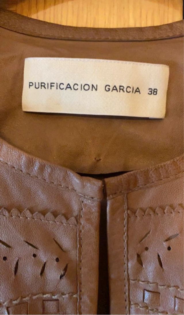 Chaqueta piel Purificación García