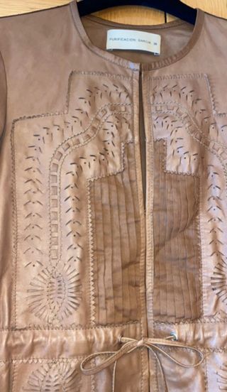 Chaqueta piel Purificación García