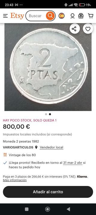 Moneda 2 Pesetas 1982