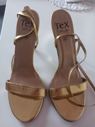 Sandalias doradas Tex Talla 40