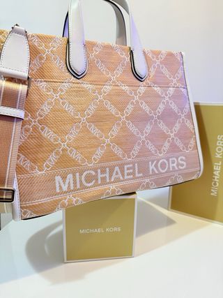 Bolso Michael Kors Rosa y Blanco