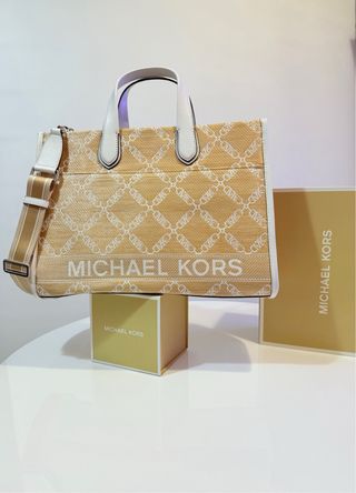 Bolso Michael Kors Rosa y Blanco