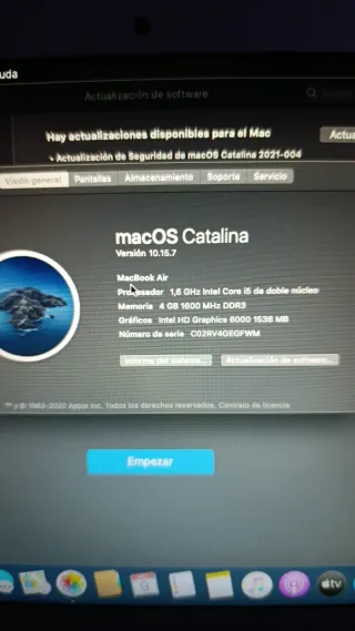 MacBook Air 11 Apple M4 Plata