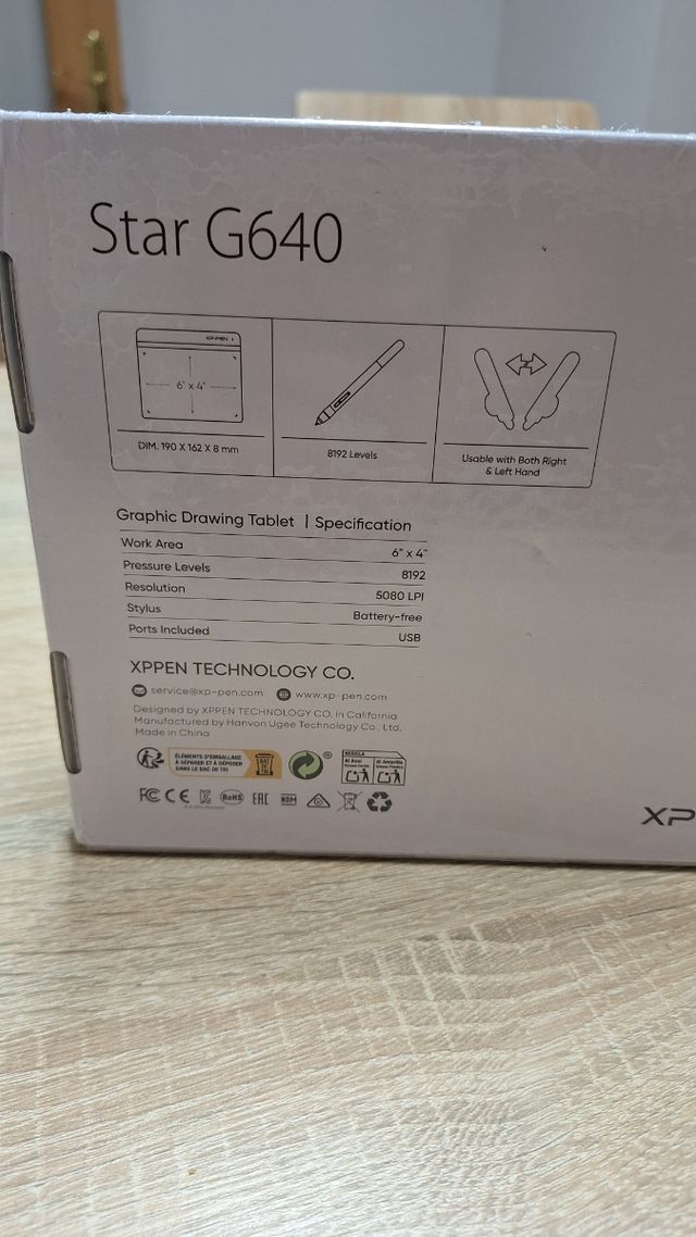 Tableta Gráfica Digital XP-PEN StarG640