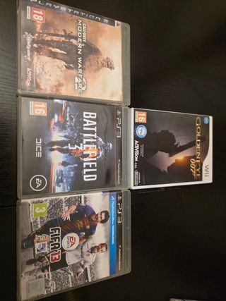 Pack 4 Juegos PS3 y Wii: Call of Duty, Battlefield