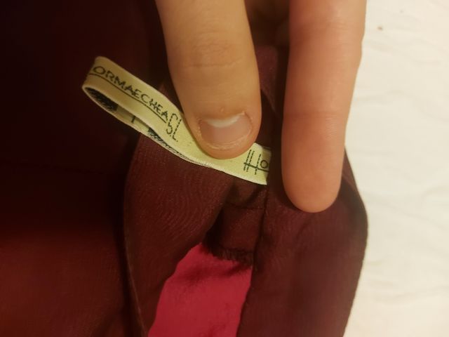 Falda Hormaechea Marrón/Rojo