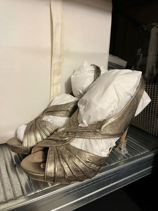 Sandalias Pedro Miralles Tacon Dorado