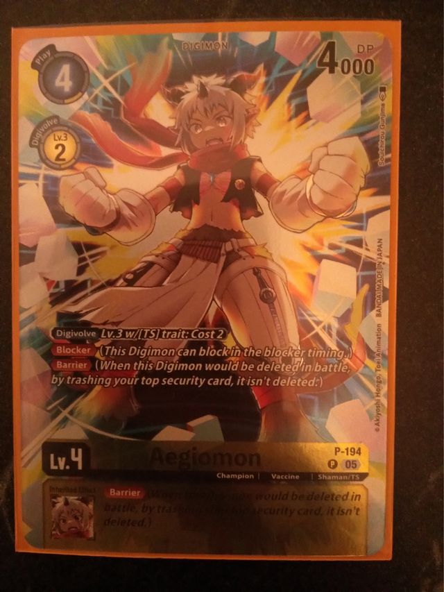 Carta Digimon Aegimon P-194