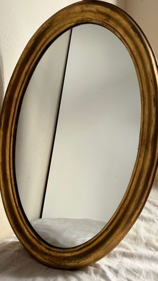 Espejo Ovalado Dorado