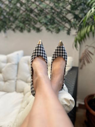 Zapatos planos pata de gallo talla 39