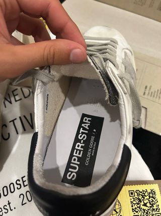 Golden Goose GGDB/SSTAR Tênis Branco Cinza