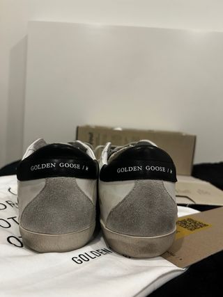 Golden Goose GGDB/SSTAR Tênis Branco Cinza