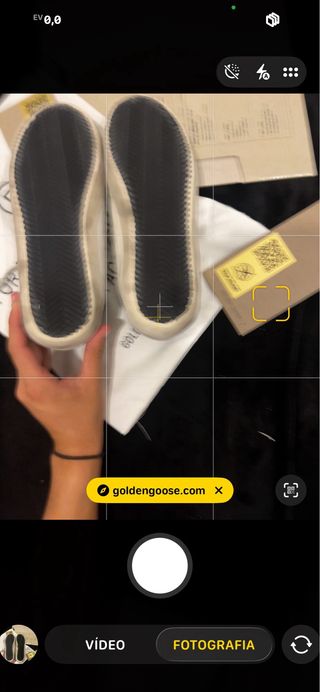 Golden Goose GGDB/SSTAR Tênis Branco Cinza