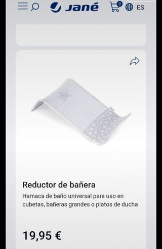 Reductor Bañera Bebé Jané Estrellas