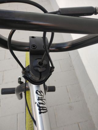 Bicicleta BMX B'TWIN Wipe 520 20'' Gris/Amarillo