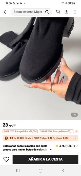 Botas altas negras a estrenar
