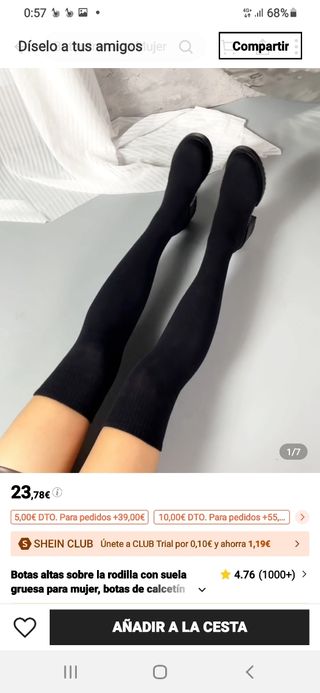 Botas altas negras a estrenar