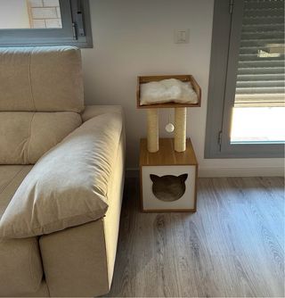 Mesa rascador para gatos