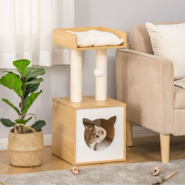 Mesa rascador para gatos