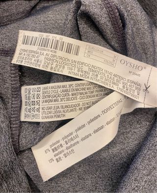 Leggings grises Oysho