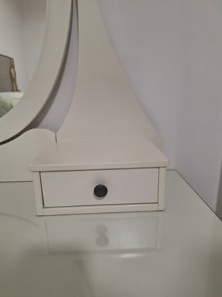 Tocador Ikea Blanco con Espejo Ovalado