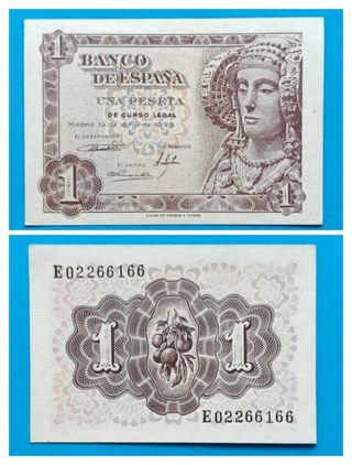 SC- 1 Peseta 1948 Dama de Elche sin circular